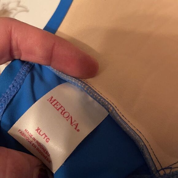 Bright Blue Halter Tankini Top - Picture 4 of 4